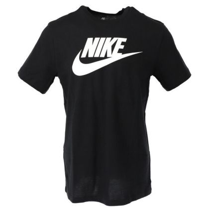 Nike черна тениска с лого