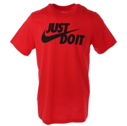  Nike червена тениска с голямо лого