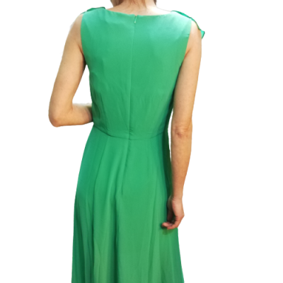 MICHELLE KEEGAN зелена дълга рокля