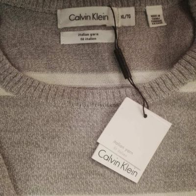 Calvin Klein мъжки пуловер от мериносова вълна