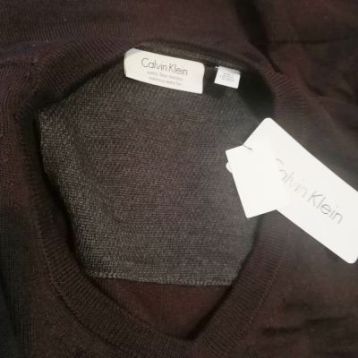 Calvin Klein мъжки пуловер от мериносова вълна
