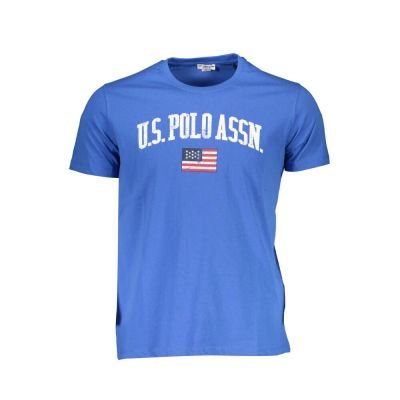 US Polo мъжка синя тениска с лого