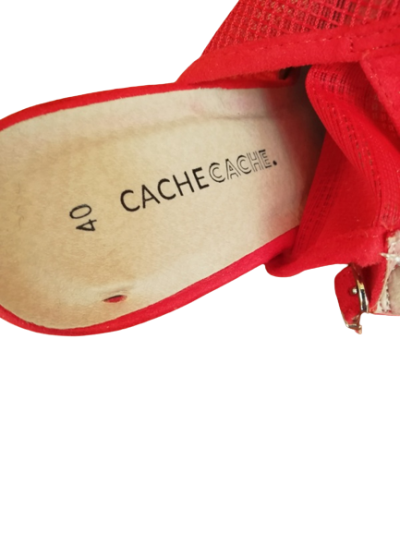 CACHE CACHE червени дамски сандали с ток