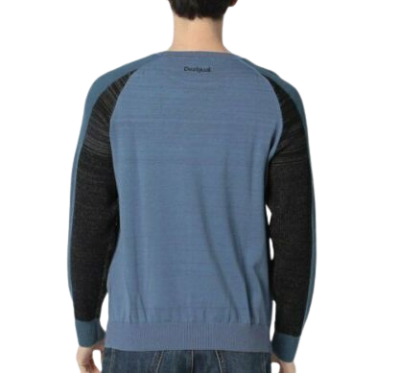 DESIGUAL мъжки син пуловер