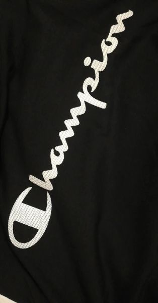 CHAMPION мъжка черна тениска с качулка