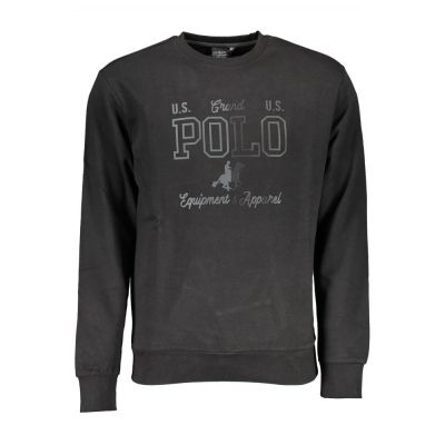 US Grand Polo мъжки черен суичър с лого