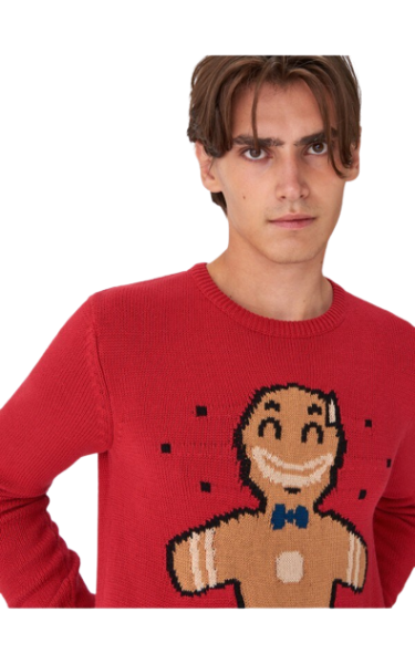 HOUSE червен пуловер