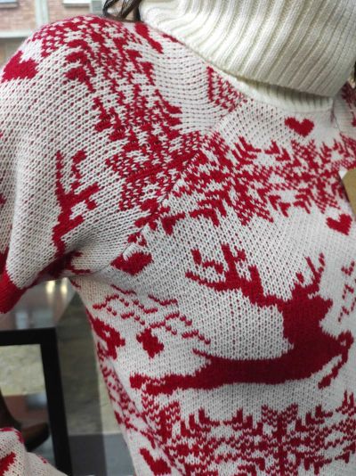 S`iNSAY дамски коледен пуловер - поло
