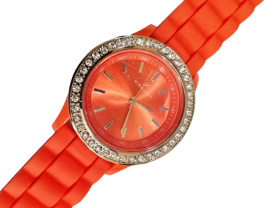  Kim & Jade дамски часовник с оранжева каишка