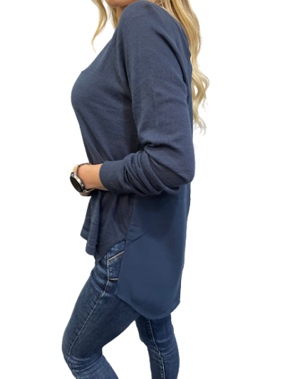 BENCH дамска асиметрична блуза с копринен гръб