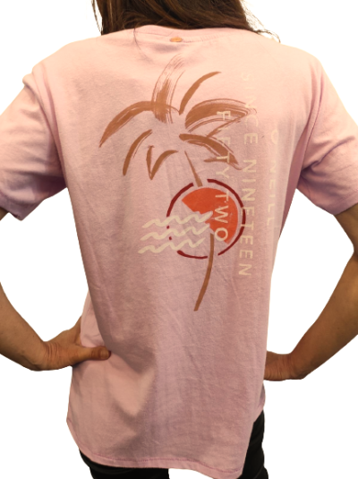 O`NEILL дамска розова тениска с лого