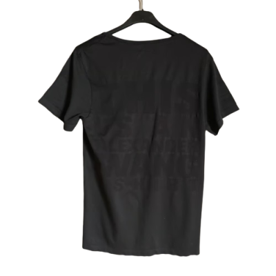 ALEXANDER WANG X H&M дамска черна тениска с лого